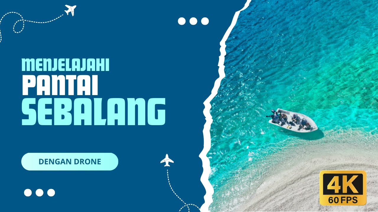 Keindahan Pantai Sebalang dari Udara | Drone View Lampung Selatan yang Bikin Takjub!