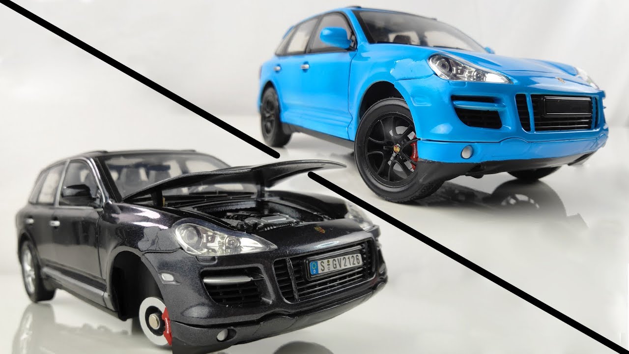 Превращение скучного модельного автомобиля Porsche Cayenne в великолепный автомобиль