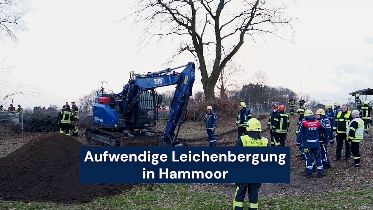 In Rohrsystem gespült: Aufwendige Leichenbergung in Hammoor