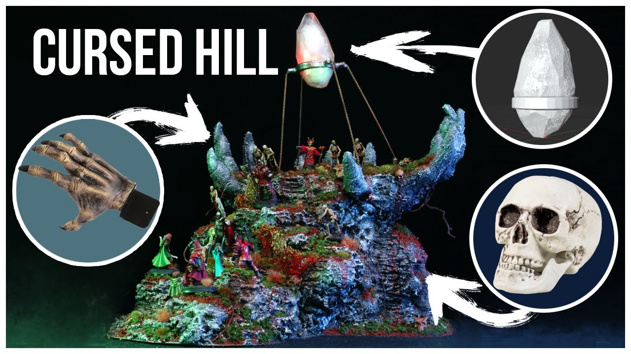 Cursed Hill Undead Wargaming Terrain Hills 💀Free STLs!💎