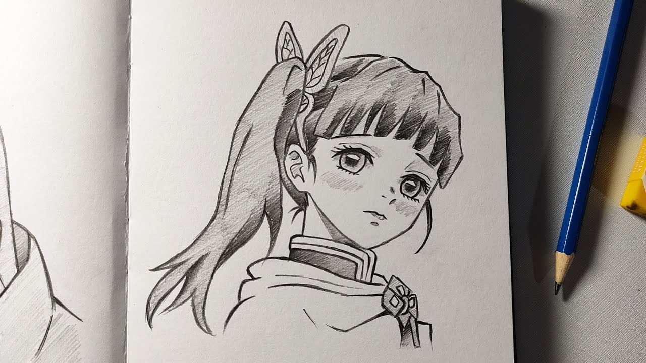Easy!! How to Draw anime cute Kanao | easy drawing for beginners