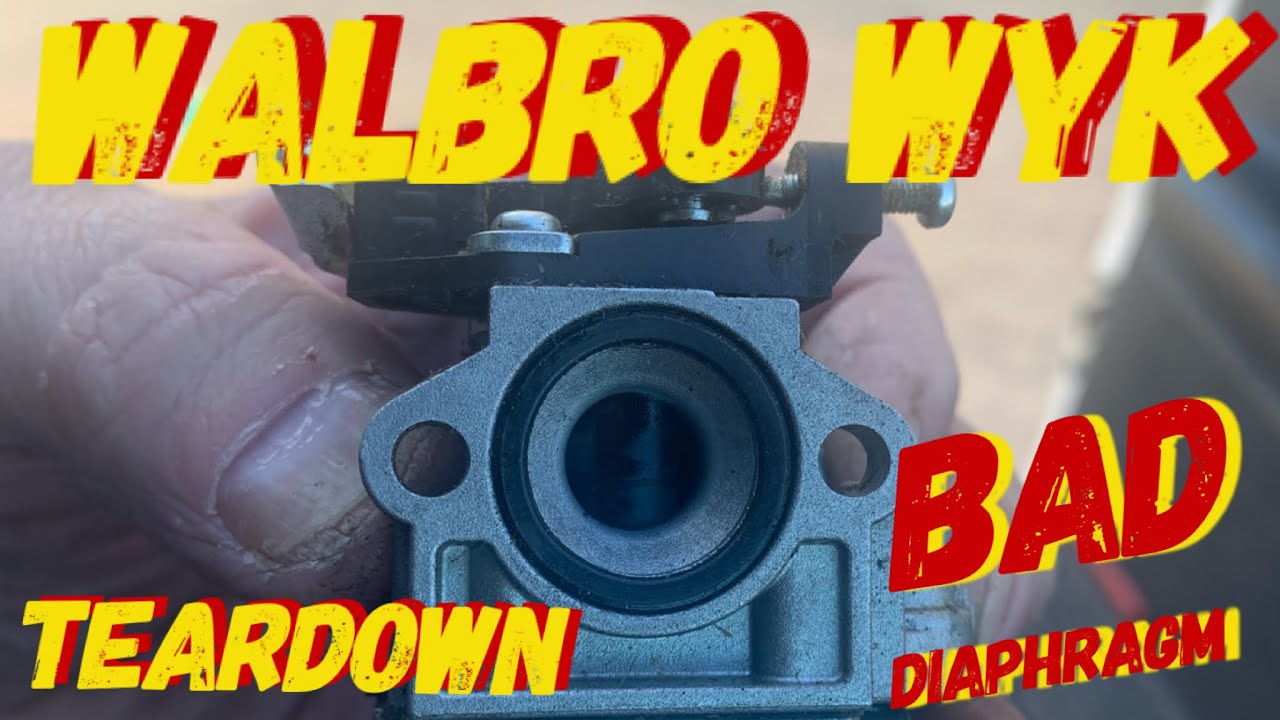 #WYK #WALBRO #CARBURETOR #TEARDOWN / CRISPY DIAPHRAGMS / ETHANOL