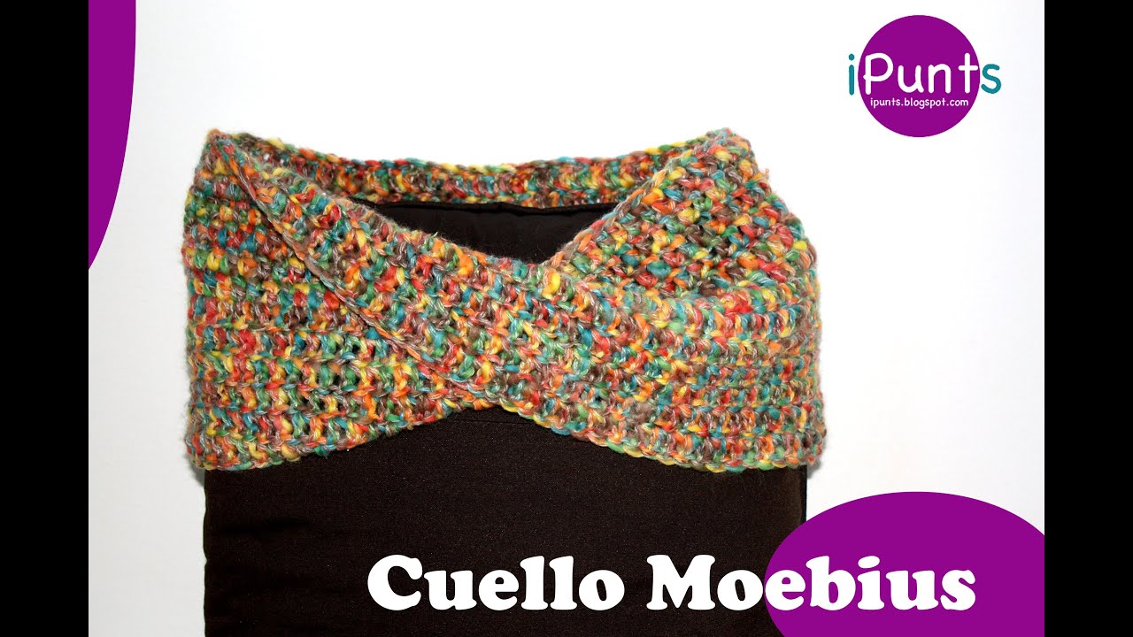 Tutorial Cuello Moebius crochet paso a paso