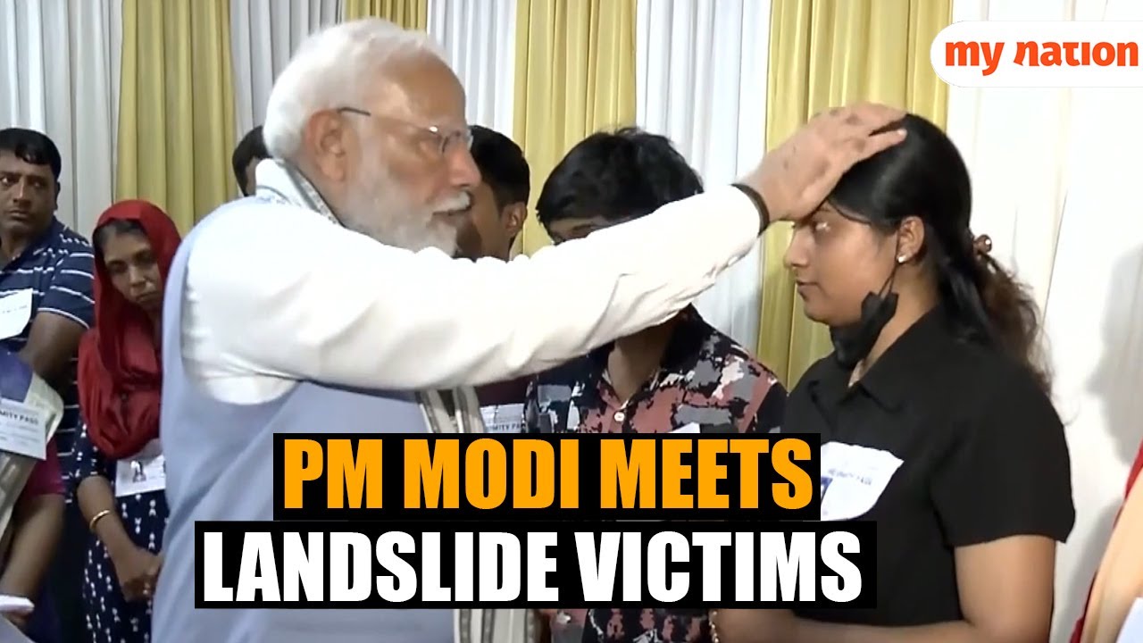 Watch | PM Modi Visits Relief Camp, Meets Wayanad Landslide Survivors