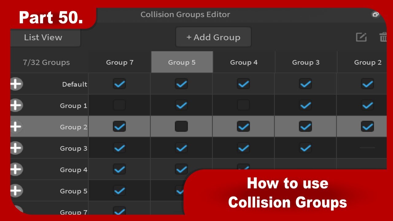 (outdated) Roblox Studio Tutorials - Part 50. - How to use Collision Groups