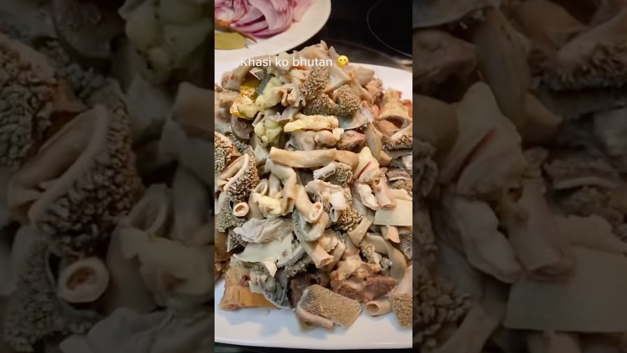 khasiko bhutan banaune tarika 😋#food #cookingmethod #khasi #vutan #recipe #recipe #foodie