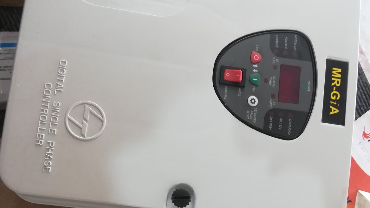 Lt Mr-gi Digital डिजिटल सिंगल फेज सेन्सर स्टार्टर कनेक्शन digital moter starter cunection #starter