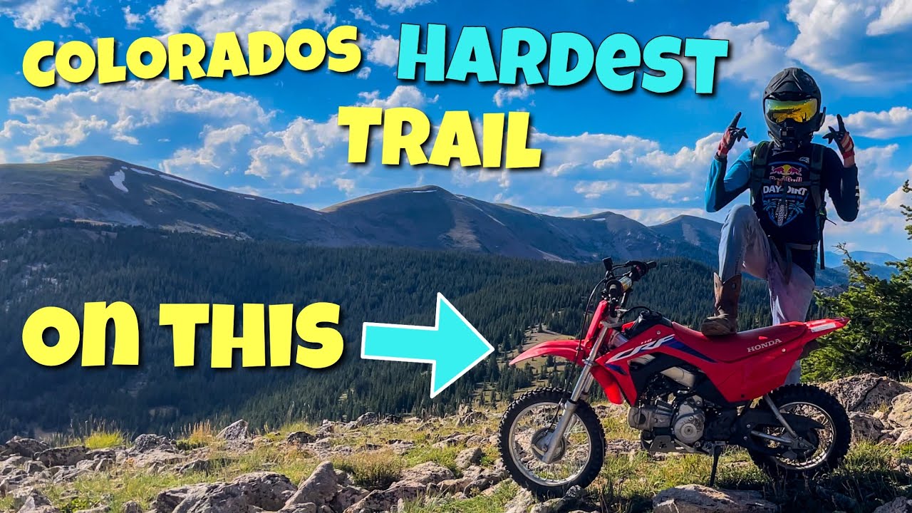Colorado&rsquo;s Hardest Single Track.. on a 110cc Pit Bike