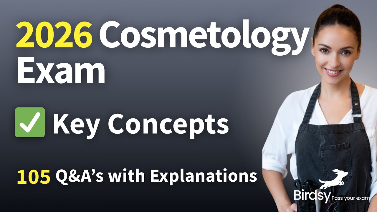 ✅ Pass the Cosmetology State Board Exam Pt 2: 105 High-Yield Questions (2026)