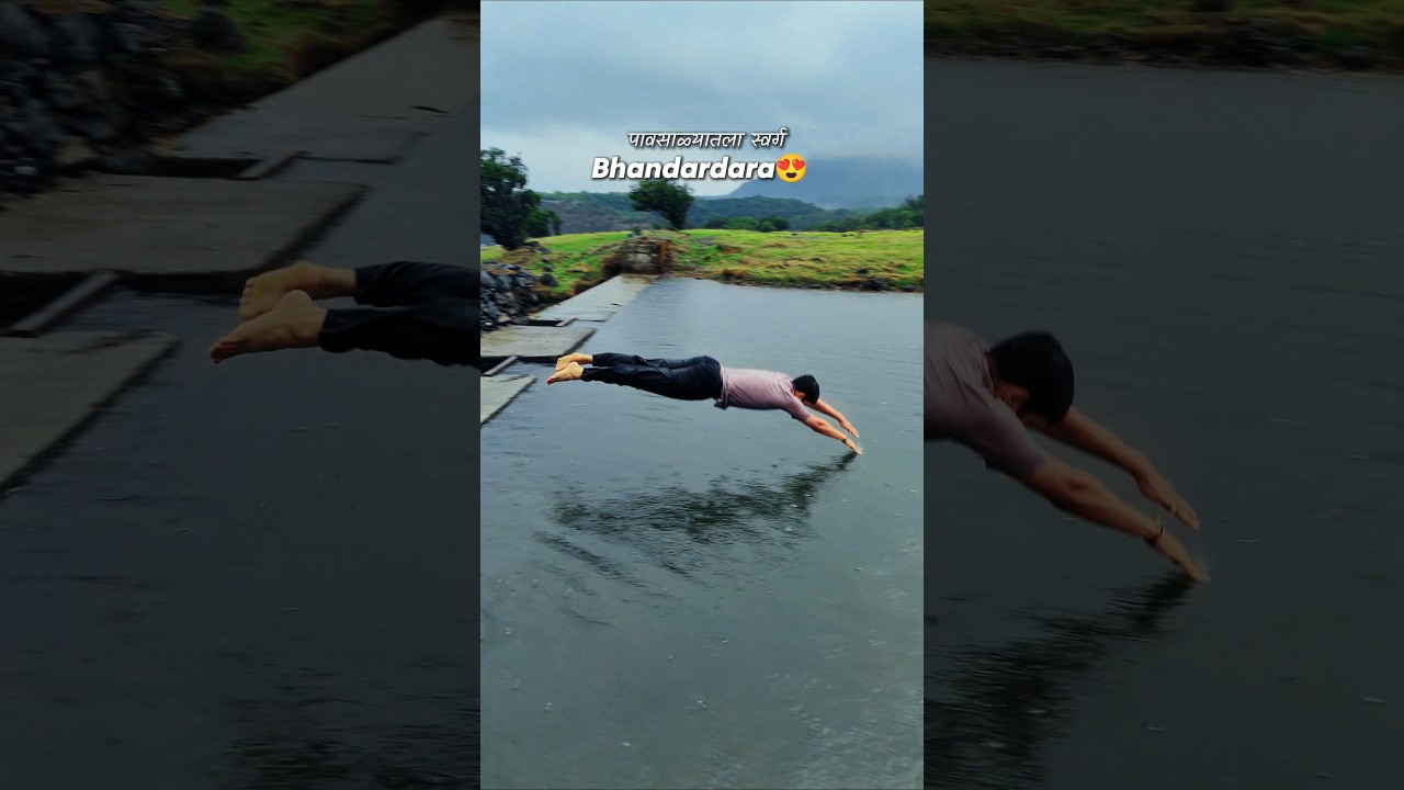 🌧️ पावसाळ्यातला स्वर्ग! 😍 Bhandardara Monsoon Magic | Maharashtra #shorts