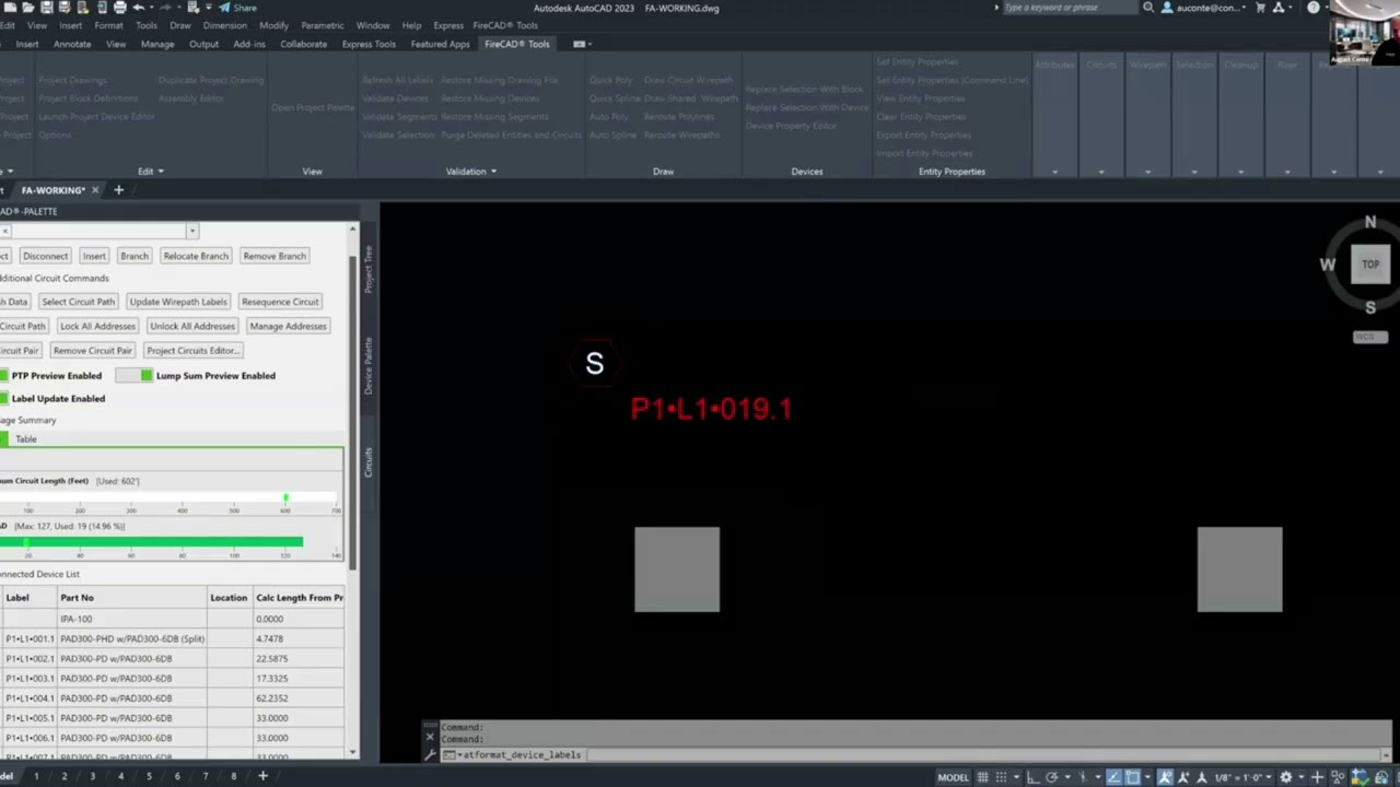 FireCAD and Potter Integration