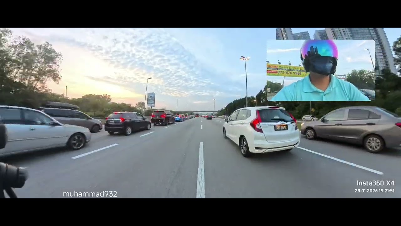 Insta360 X4 | Honda Vario 160 | 28/01/2026 #2 | Ke Mentari Court