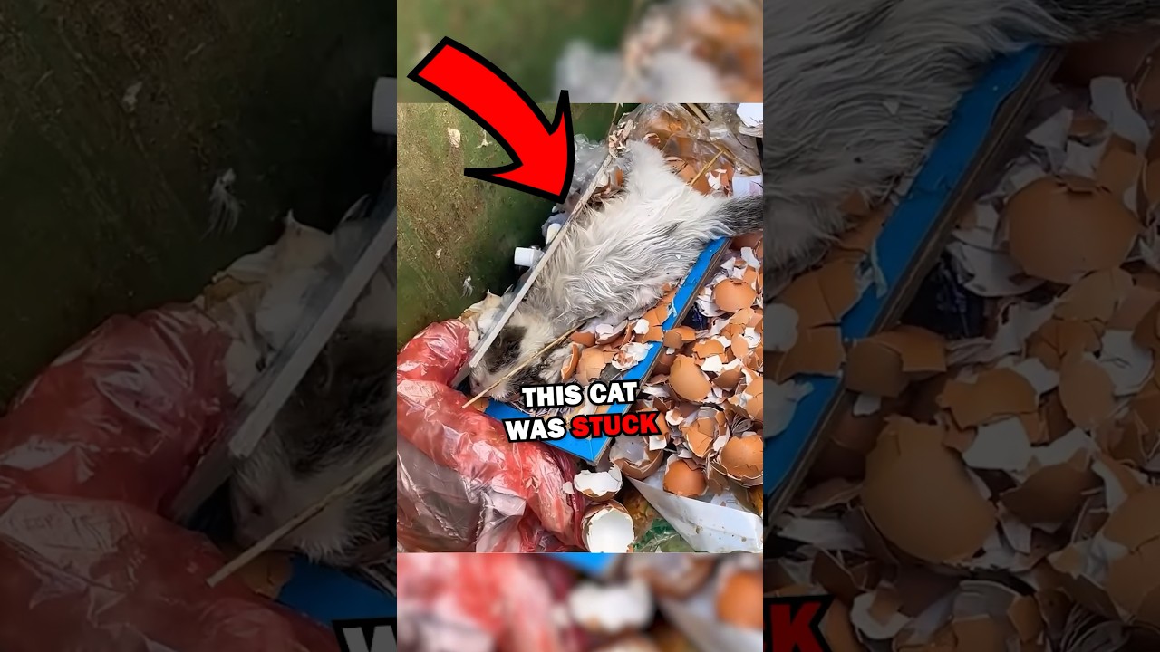 SAVING CAT FROM TRASH! #animals #pets #cuteanimals #animalrescue #animalstories #cute #natureglobal