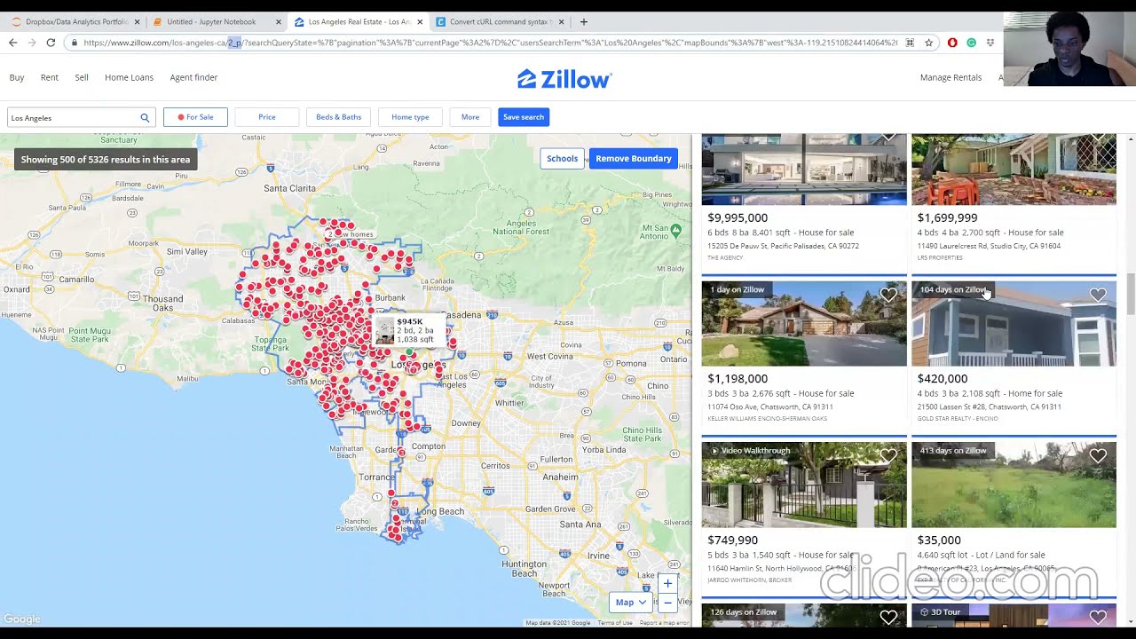 How to build a web scraper for Zillow data - Python Tutorial