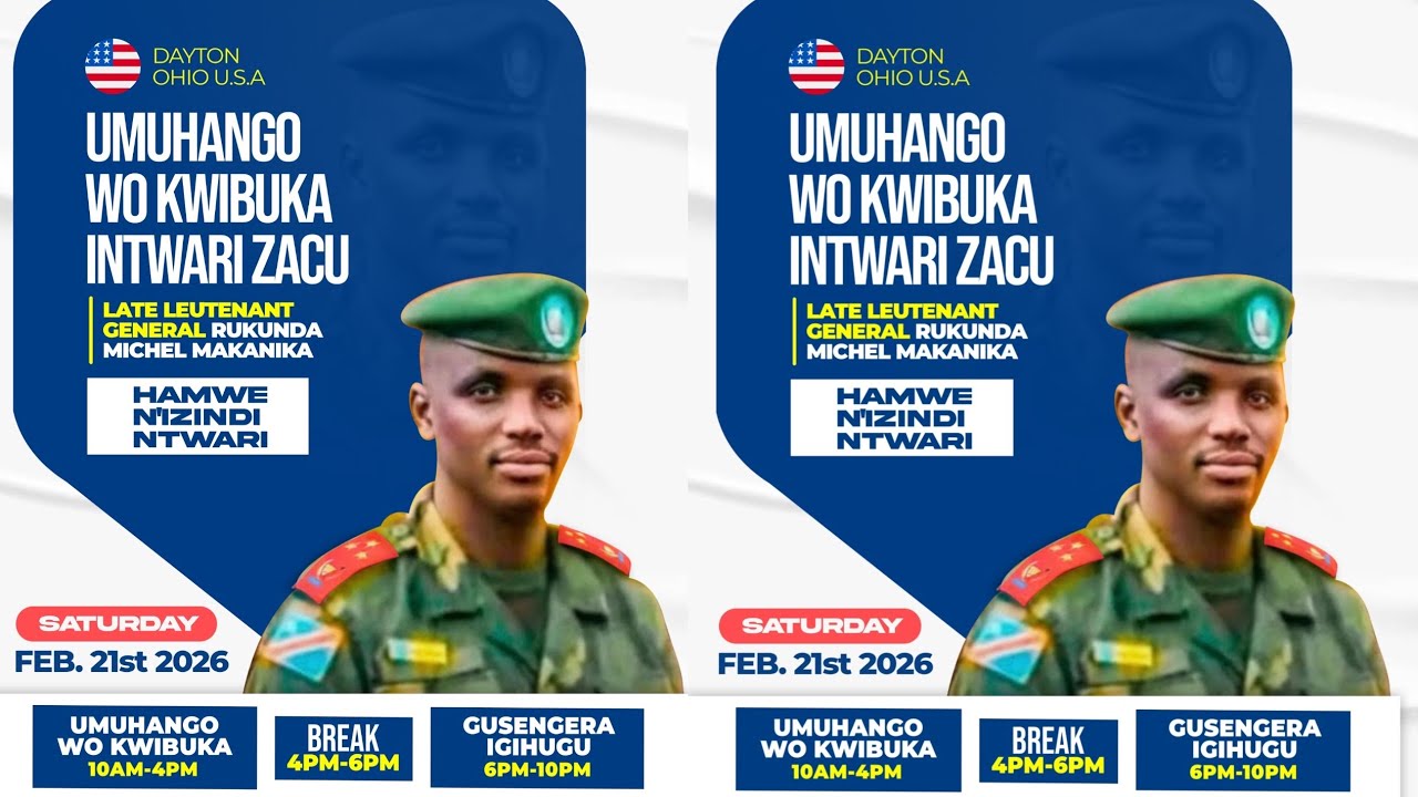 🇺🇲DAYTON OHIO UMUHANGO WOKWIBUKA  GENERAL RUKUNDA MICHEL MAKANIKA🕊️