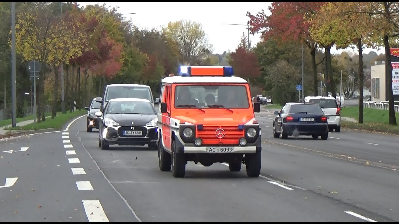 (Hornwechsels/Pressluft) Einsatzfahrten Feuerwehr, Rettungsdienst & Polizei in Aachen