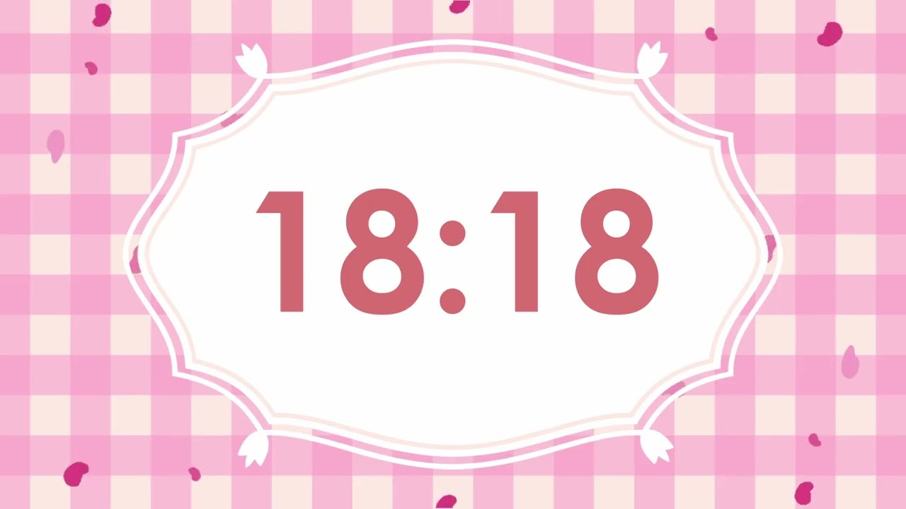 30 Minute Countdown Timer💖I Cute Timer I Deep Focus I No Music 🔕 I Alarm On ❤️ADHD Focus