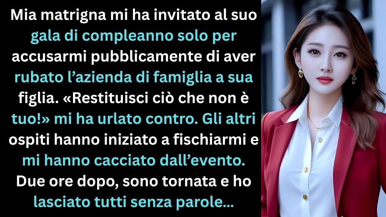 Matrigna mi invita al compleanno per accusarmi di aver rubato l&rsquo;azienda di famiglia