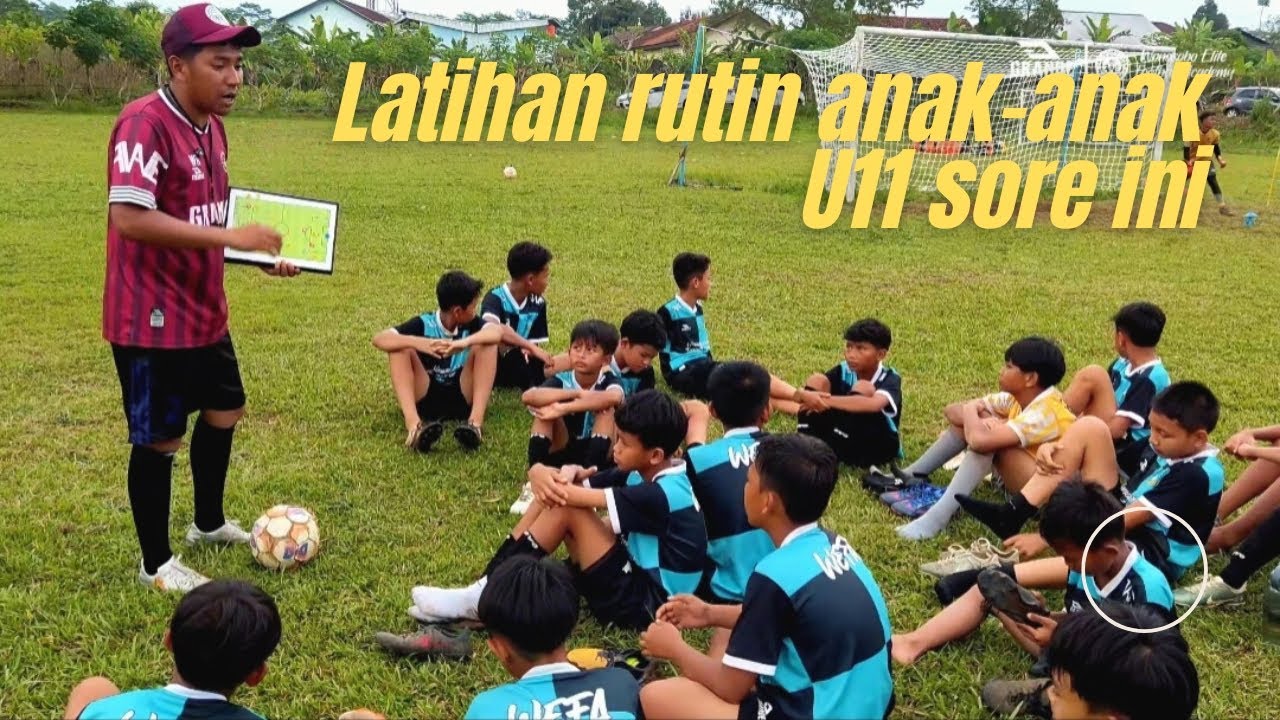 Latihan rutin anak-anak U11 sore ini
