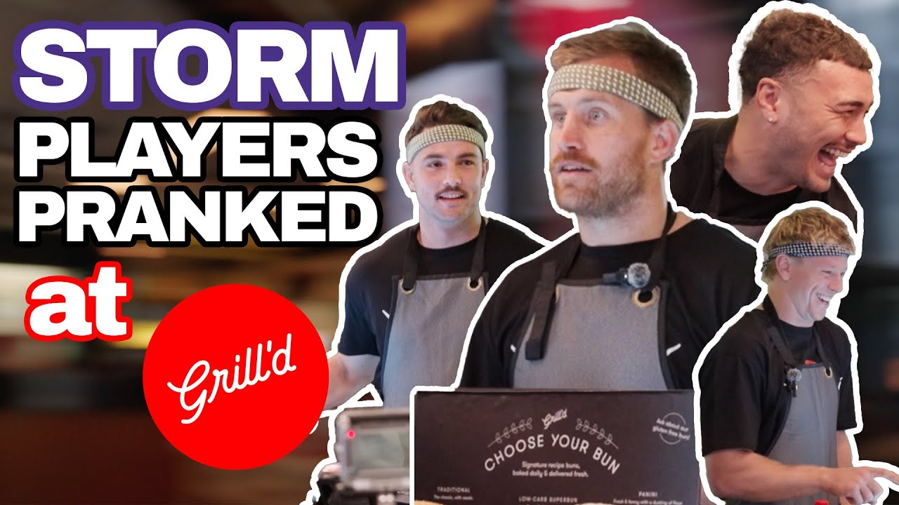 Melbourne Storm players pranked at Grill'd!