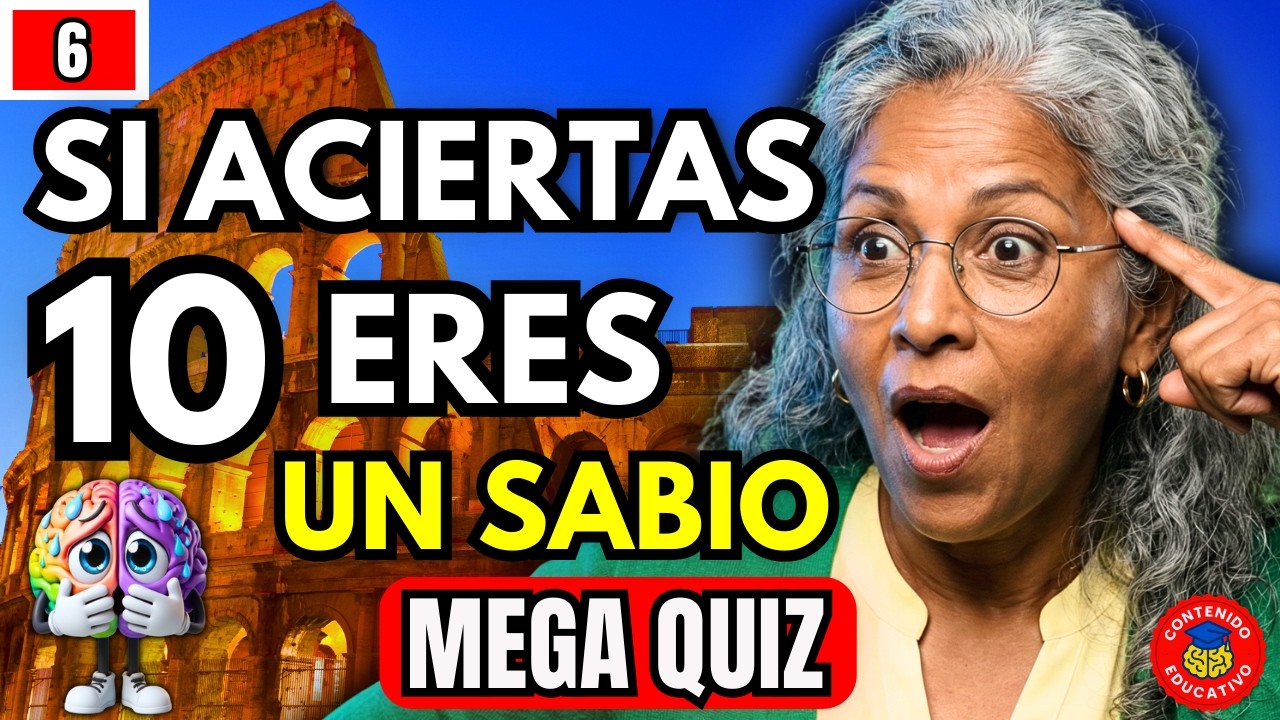 Solo un SABIO acierta 10 de 40 | MEGA QUIZ de CULTURA GENERAL