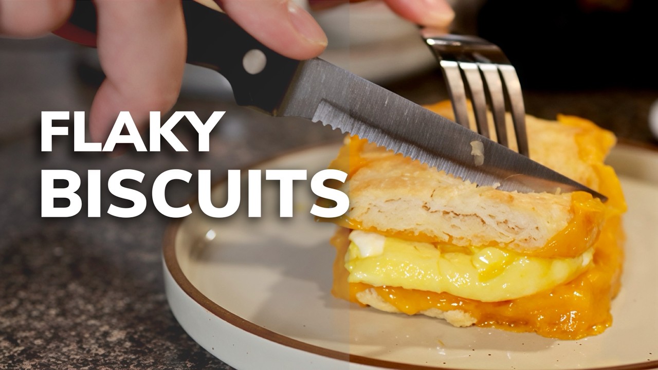 Easy Flaky Buttermilk Biscuits Recipe 🧈 (From Scratch)
