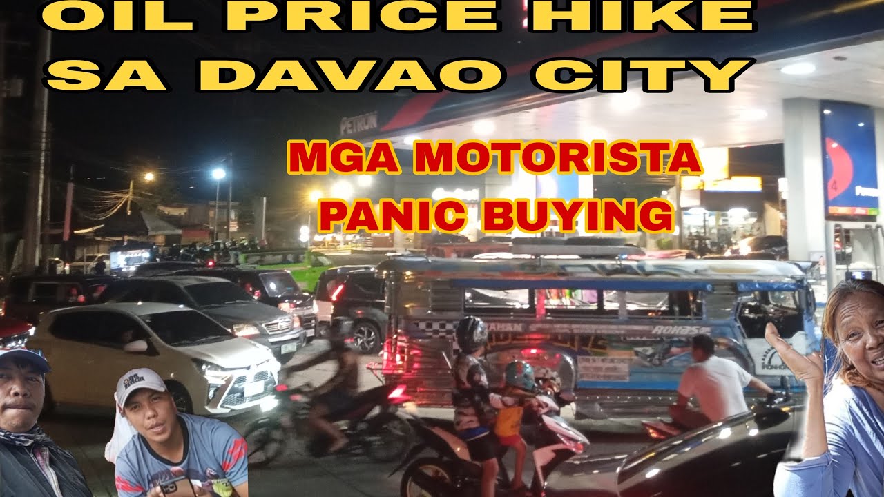 NAGKAGULO ANG MOTORISTA SA DAVAO CITY DAHIL SA OIL PRICE HIKE DAHIL SA DIGMAAN SA IRAN