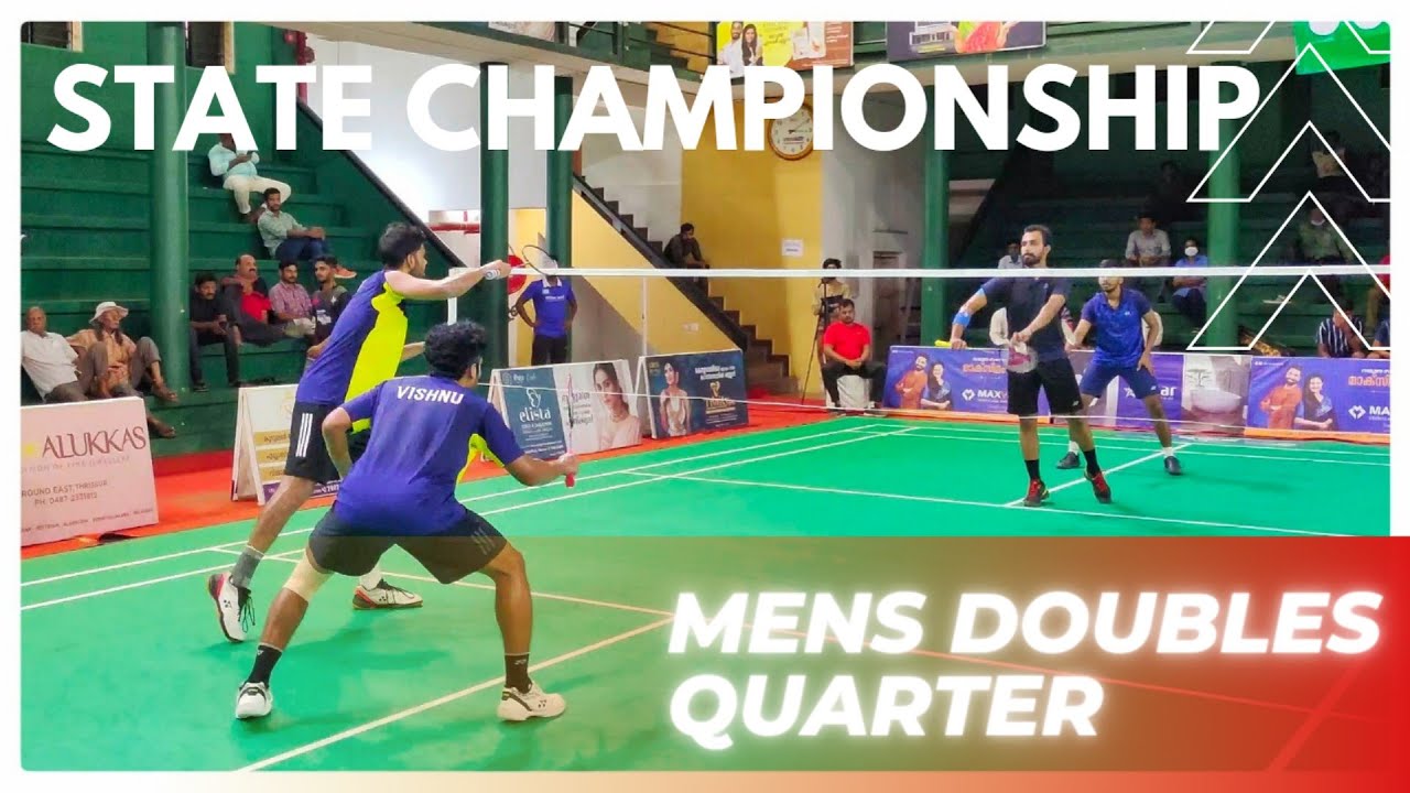 SHIVASHANKAR/ARVIND VS VISHNU SREEKUMAR/ROHITH:KERALA STATE BADMINTON CHAMPIONSHIP MENS DOUBLES