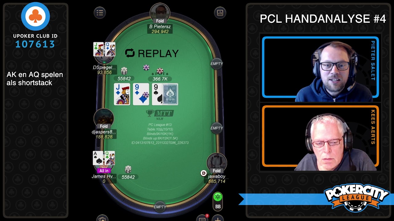 #4 PCL Handanalyse - AK en AQ als shortstack