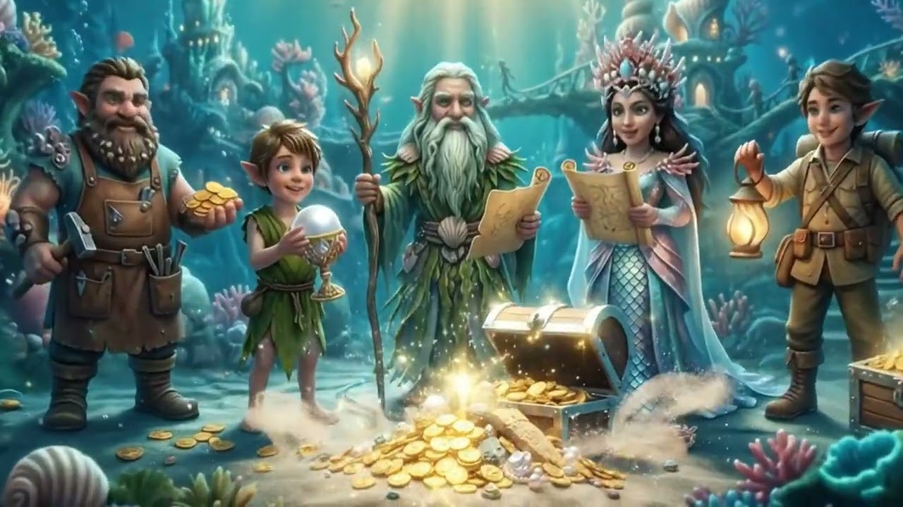 Hidden Ocean Kingdom | Underwater Fantasy Secret World Tiny Civilization Magical Sea Creatures