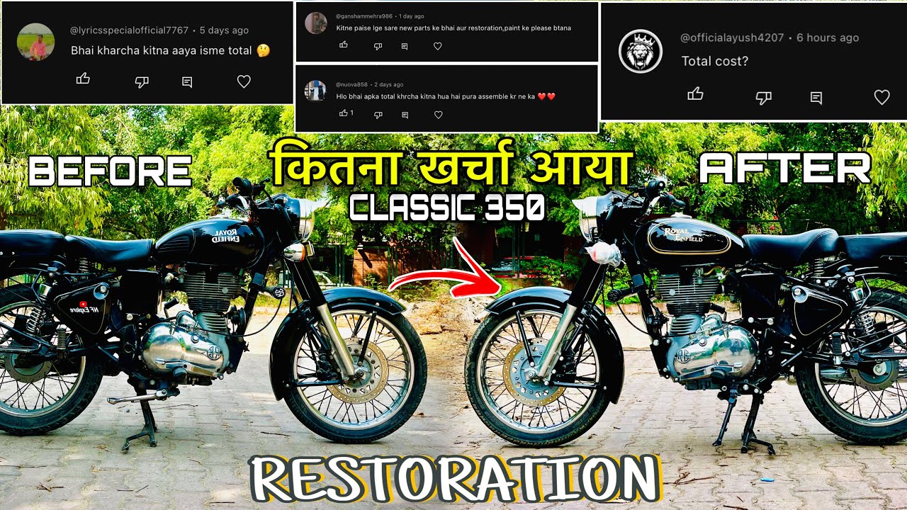 Old Model Bullet Classic 350 Restoration In Mayapuri || Old Bullet Restoration में कितना खर्चा हुआ