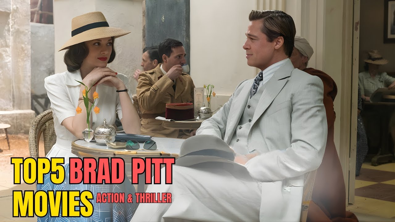 Top 5 Brad Pitt Action & Thriller Movies | 🎥😎🔥!