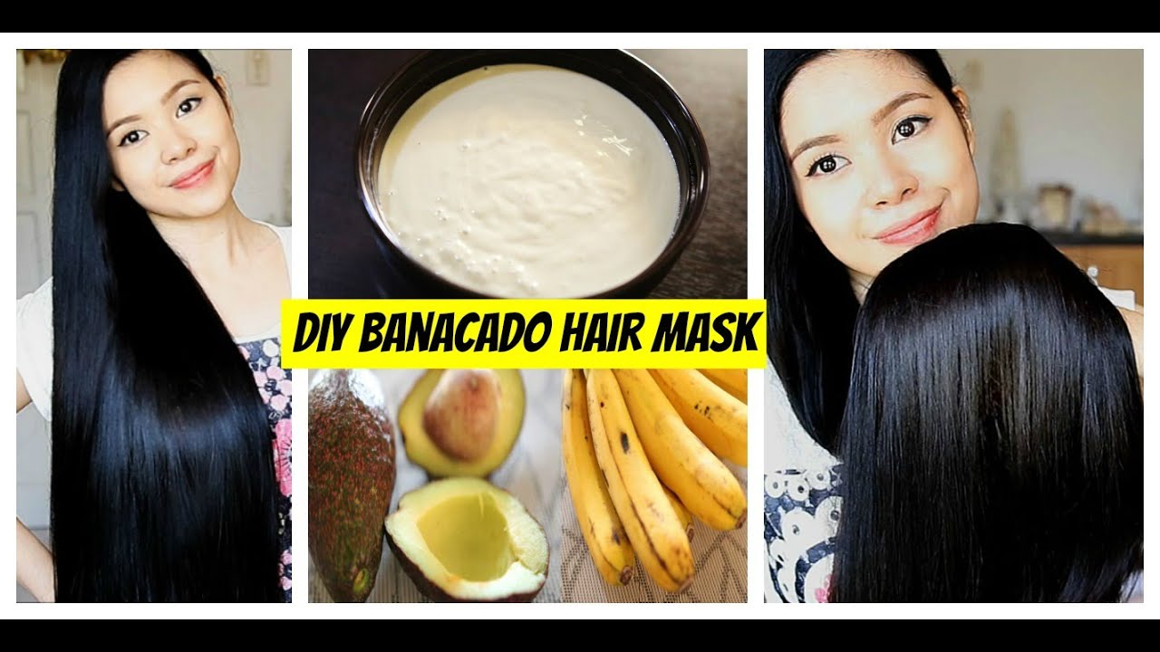 DIY Banacado Deep Conditioning Hair Mask For Dry Scalp, Damaged Hair, Split Ends & Frizzy Hair