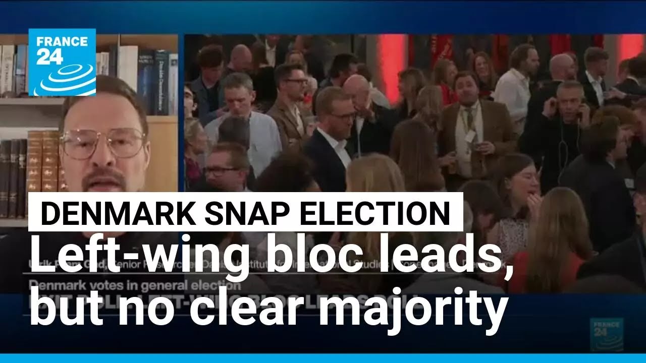 Danish PM's left bloc leads election, but no majority &bull; FRANCE 24 English