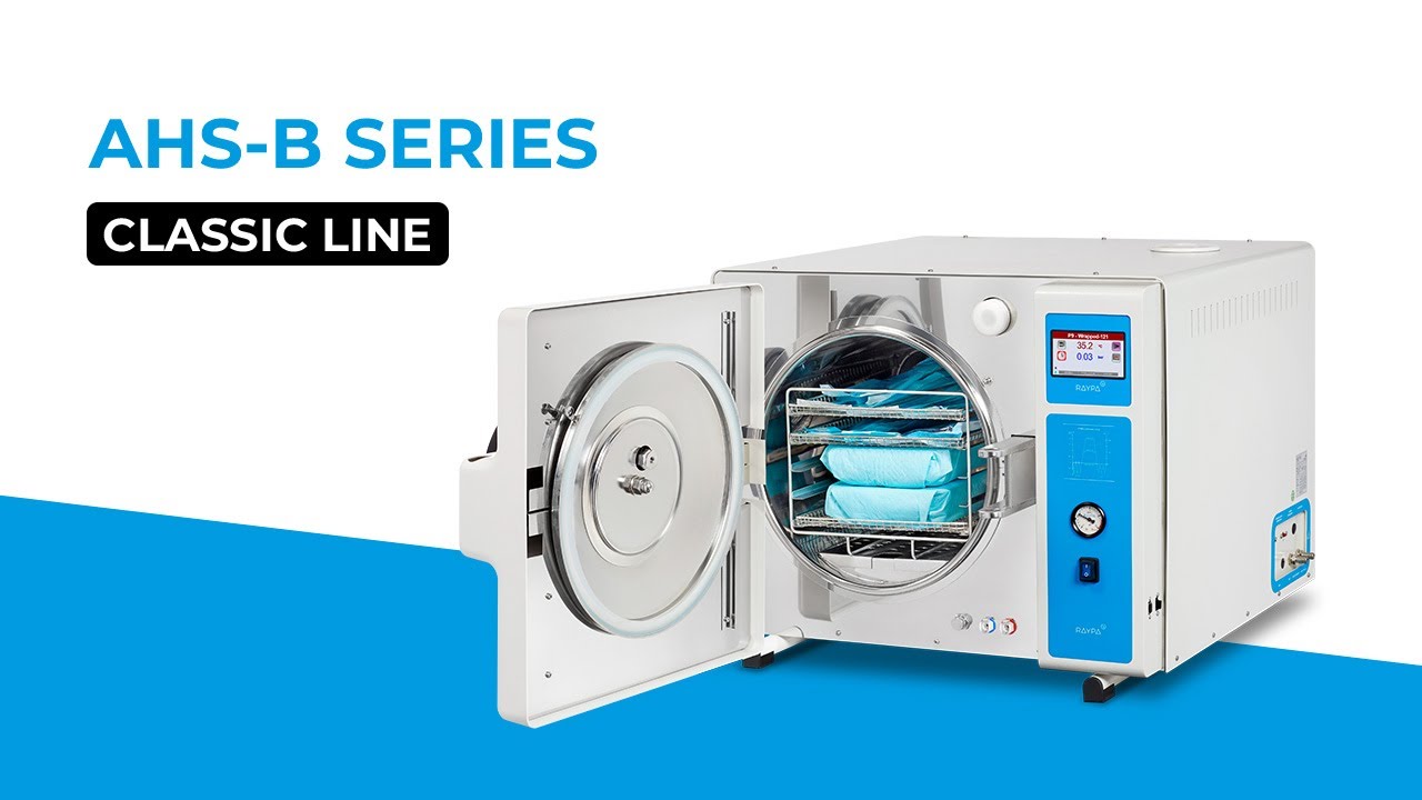RAYPA | Benchtop autoclaves with prevacuums and drying | AHS-B Series