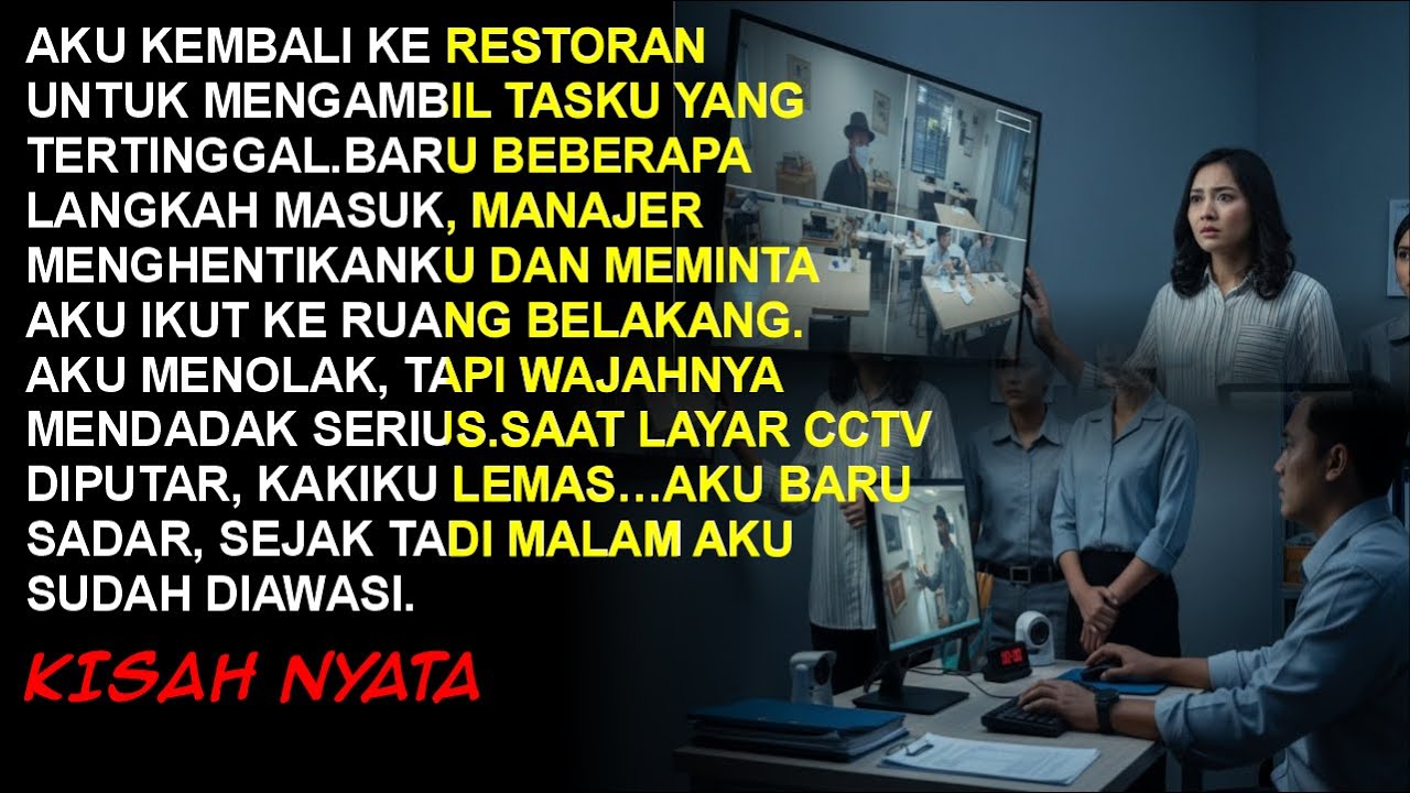 AKU KEMBALI KE RESTORAN UNTUK MENGAMBIL TASKU YANG TERTINGGAL,AKU BARU SADAR, SEJAK TADI MALAM AKU..