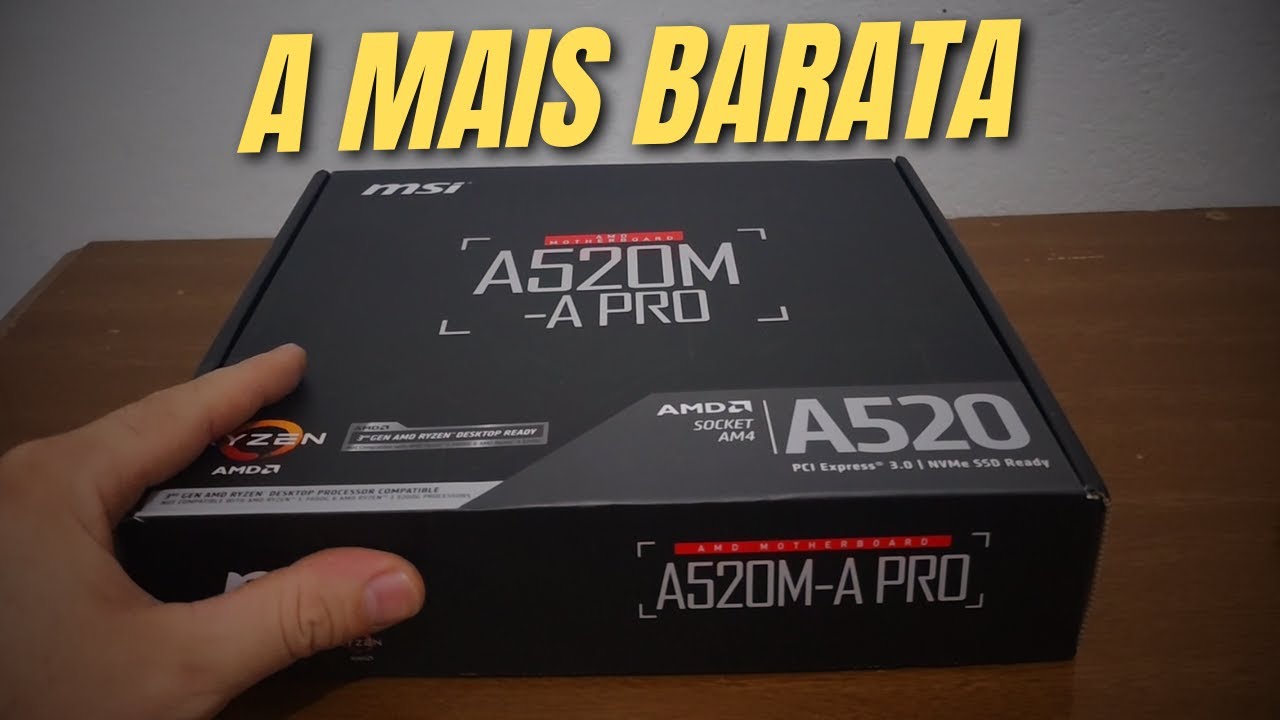 Placa Mãe MSI A520M A PRO nos Detalhes