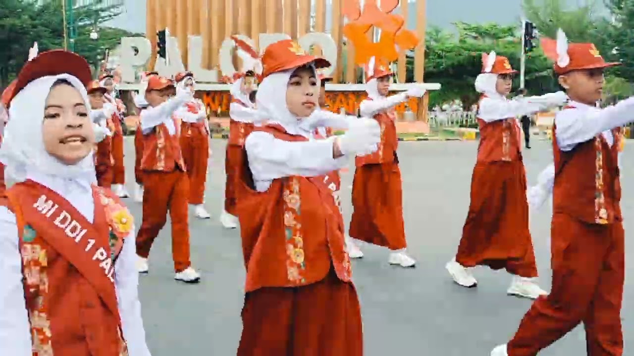 Lomba Gerak Jalan Tk. SDN se Kota Palopo, HUT Kemerdekaan RI_Tahun 2024.