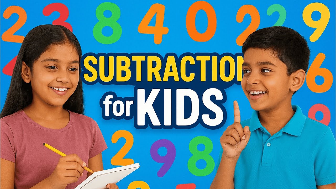 SUBTRACTION for Kids 😇| Easy MATH for Primary Students | Learn with Fun Examples🤗