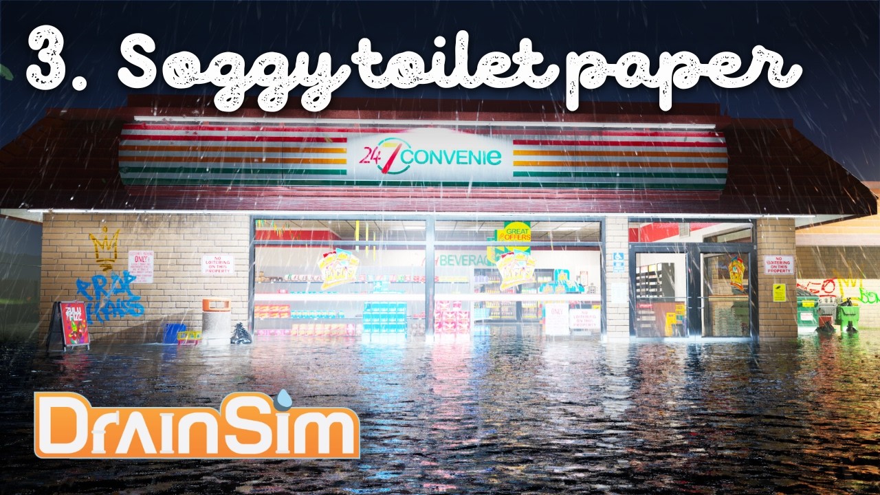 3 ⁕ Soggy toilet paper ⁕ DrainSim ⁕ relaxing ⁕ slow gaming ⁕ no commentary