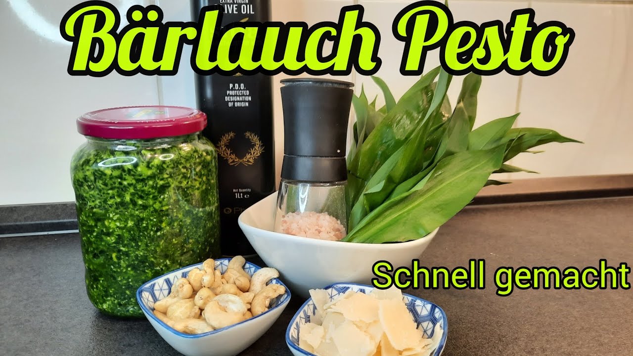 Bärlauchpesto schnell und lecker selbst gemacht.