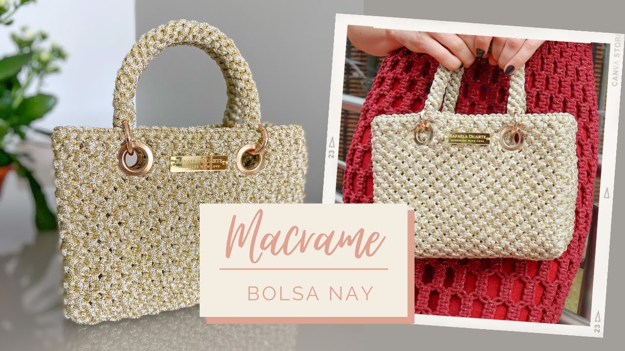 MACRAME PASSO A PASSO - Bolsa Nay