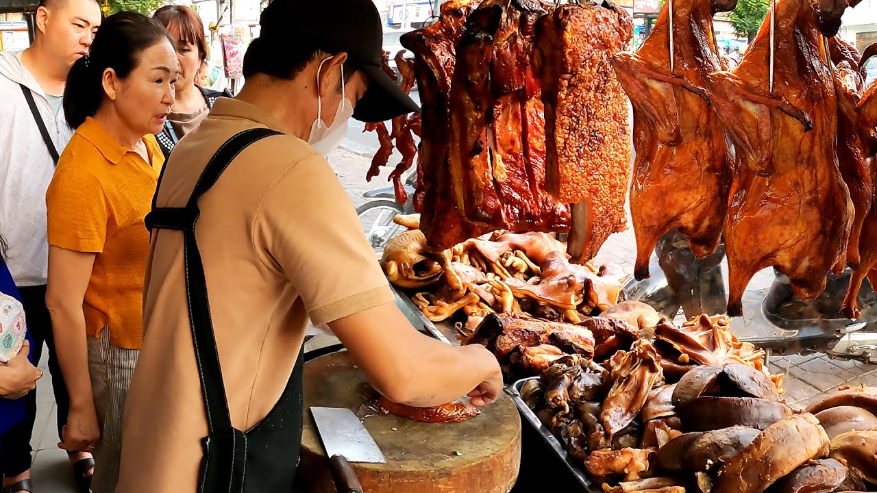 New Vendor Pork Chops Chopping! Cambodian Street Food