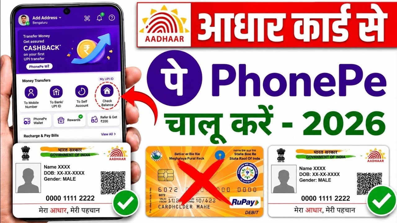 Aadhar Card Se Phone Pe Ka Account Kaise Banaye 2026 - PhonePe Account Kaise Banaye Aadhar Card Se