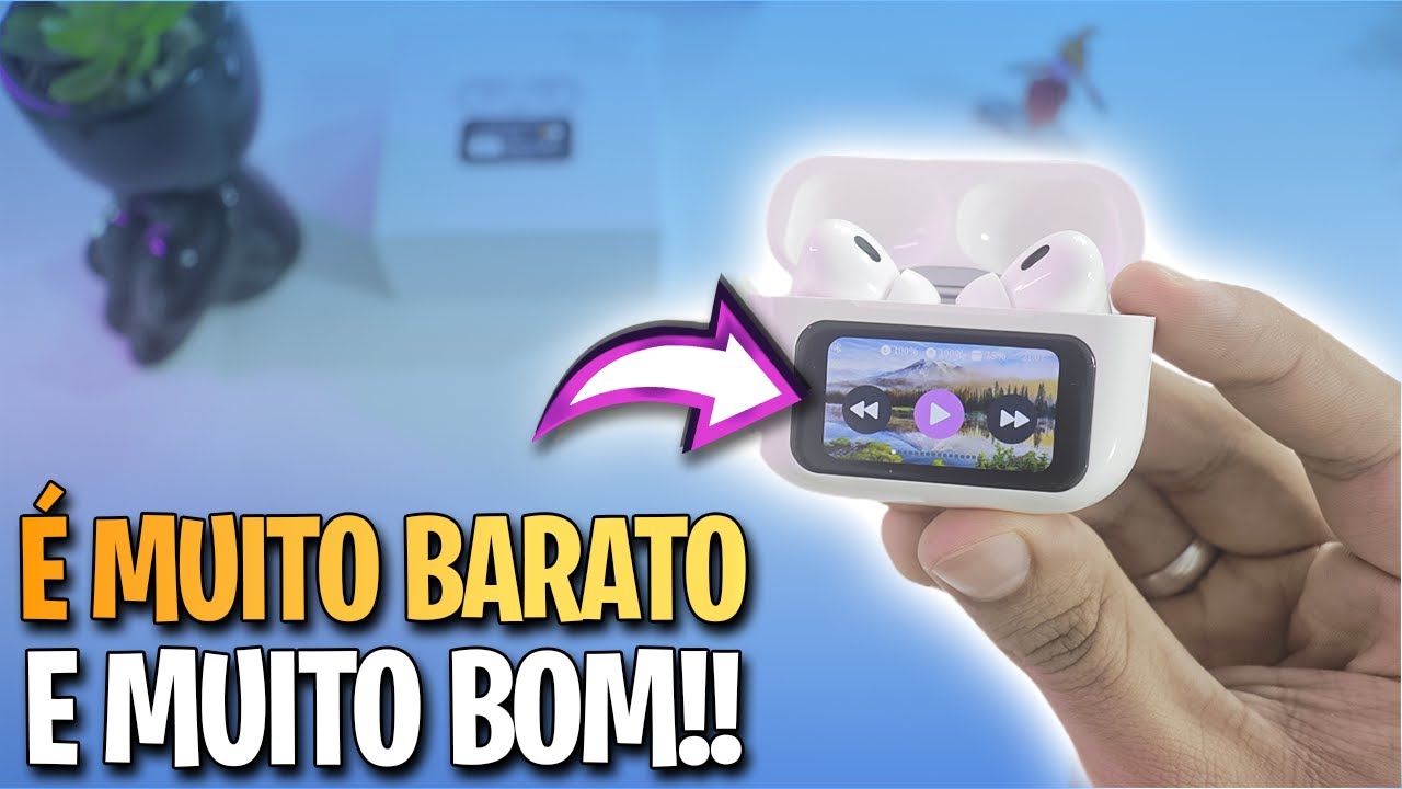 FONE A9 PRO COM TELA 😱 o Melhor Fone Bluetooth BOM e BARATO! (unboxing e review completo)