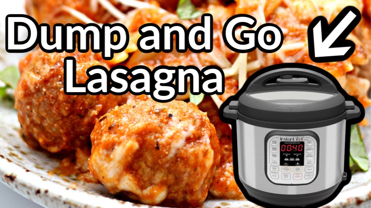 Instant Pot DUMP AND GO Meatball Lasagna | Step-by-Step Instant Pot Recipe