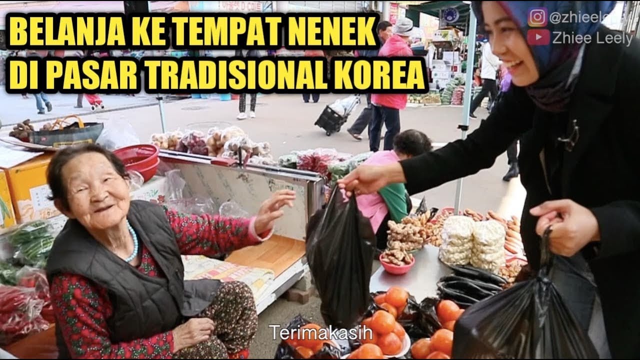 BELANJA KE TEMPAT NENEK DI PASAR TRADISIONAL KOREA
