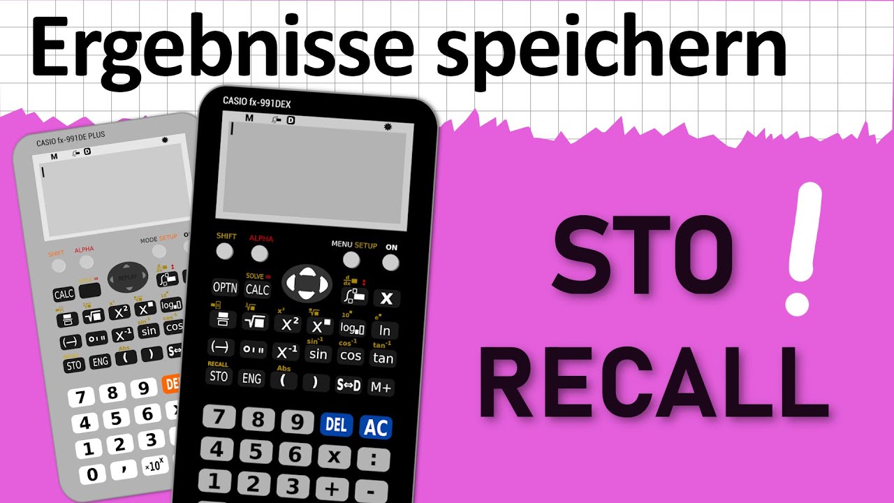 ERGEBNISSE SPEICHERN mit dem TASCHENRECHNER | Casio fx-991DEX Classwiz