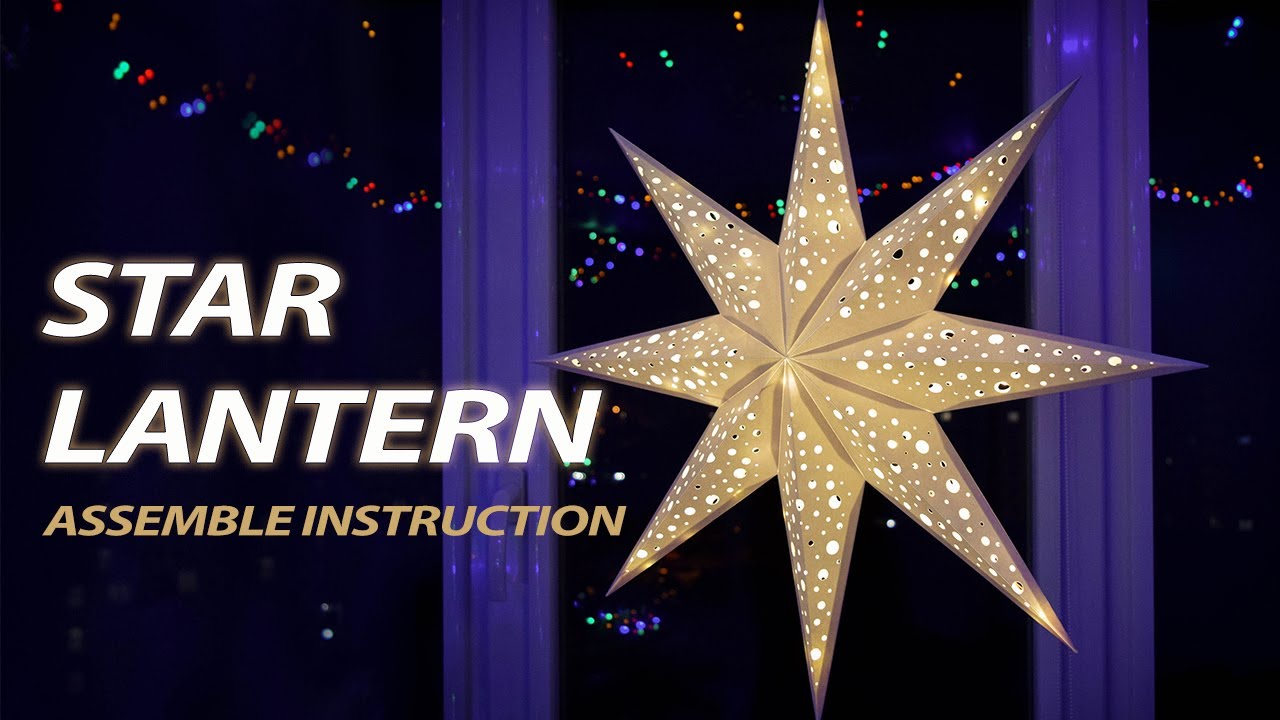 How to make Paper Star Lantern | DIY Christmas Decorations