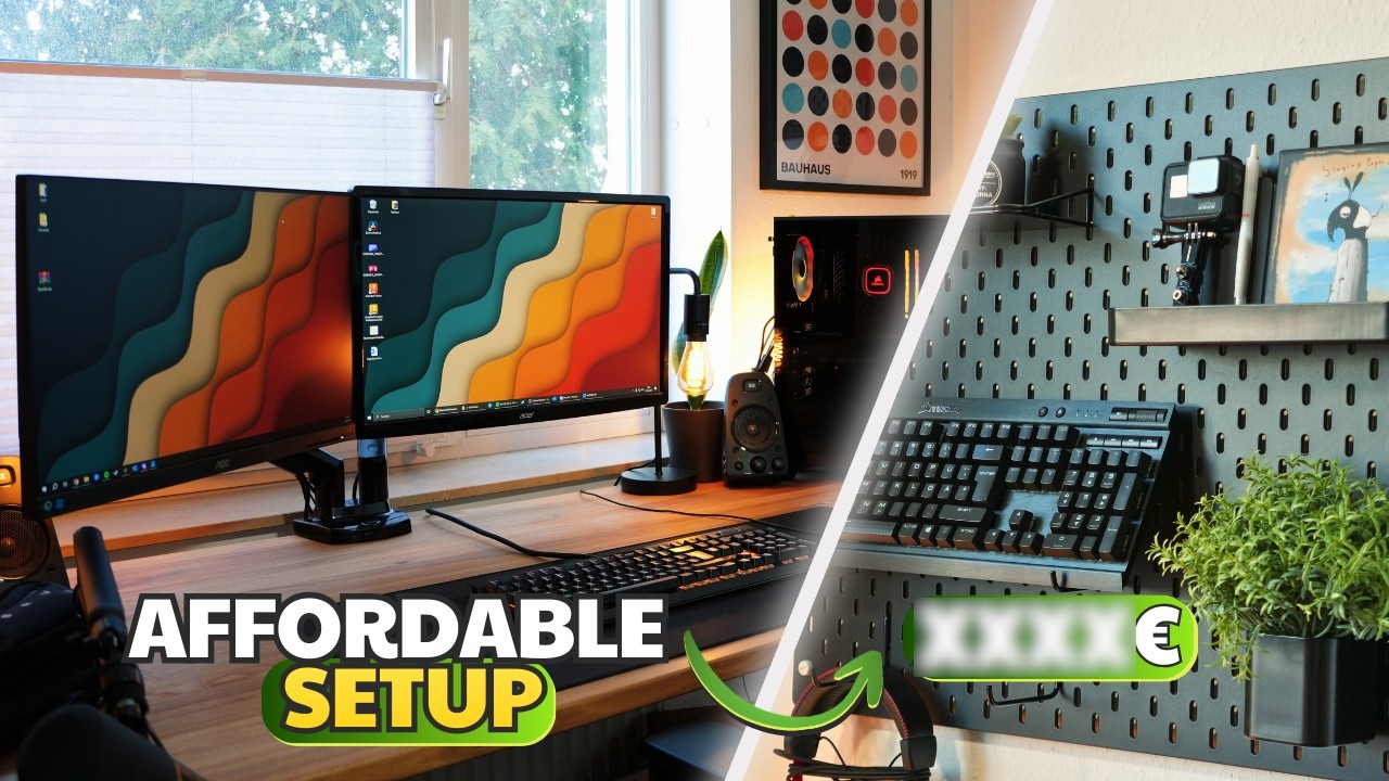Budget Desk Setup Tour | Clean & Productive Workspace